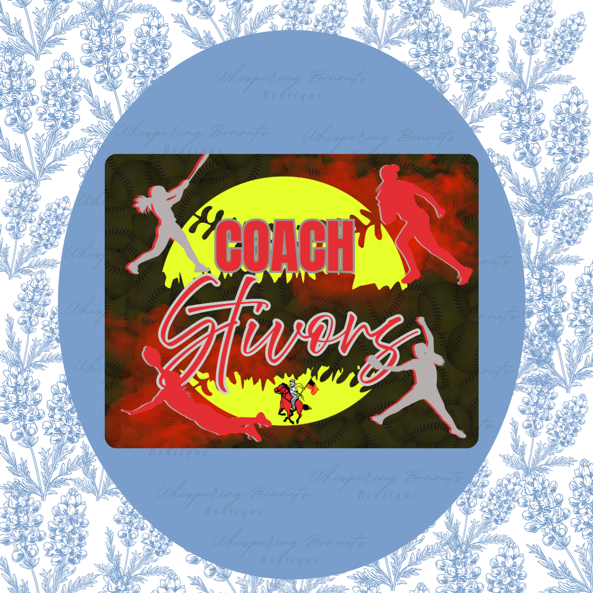 Softball Coach Mouse Pad