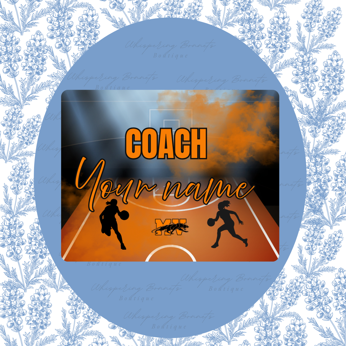 Girls Basketball Coach Mouse Pad